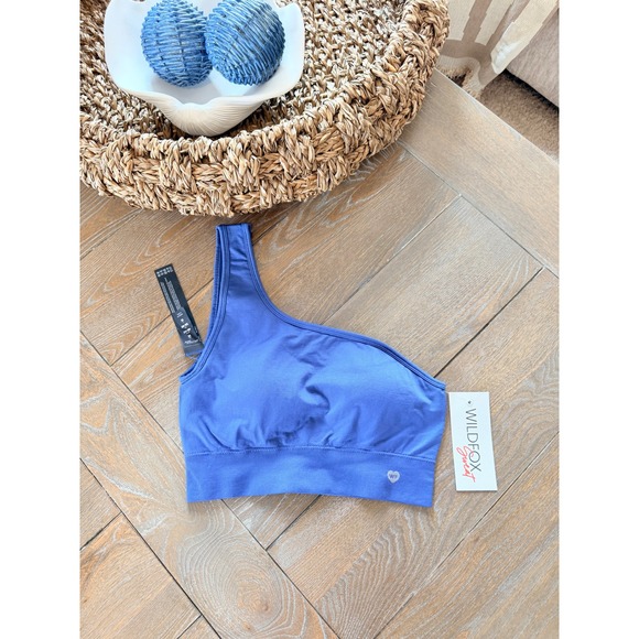 Wildfox Other - NWT Wildfox‎ One Shoulder Sports Bra Women Blue Size M